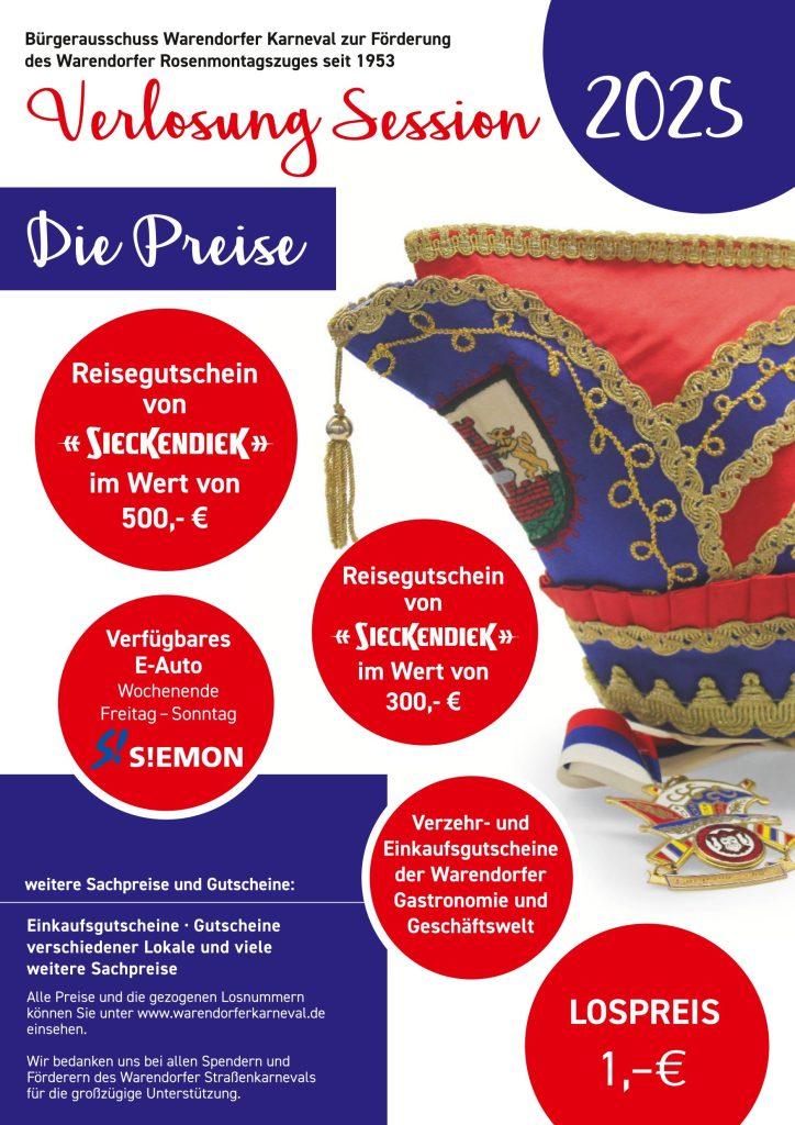 Verlosung 2025 - Plakat